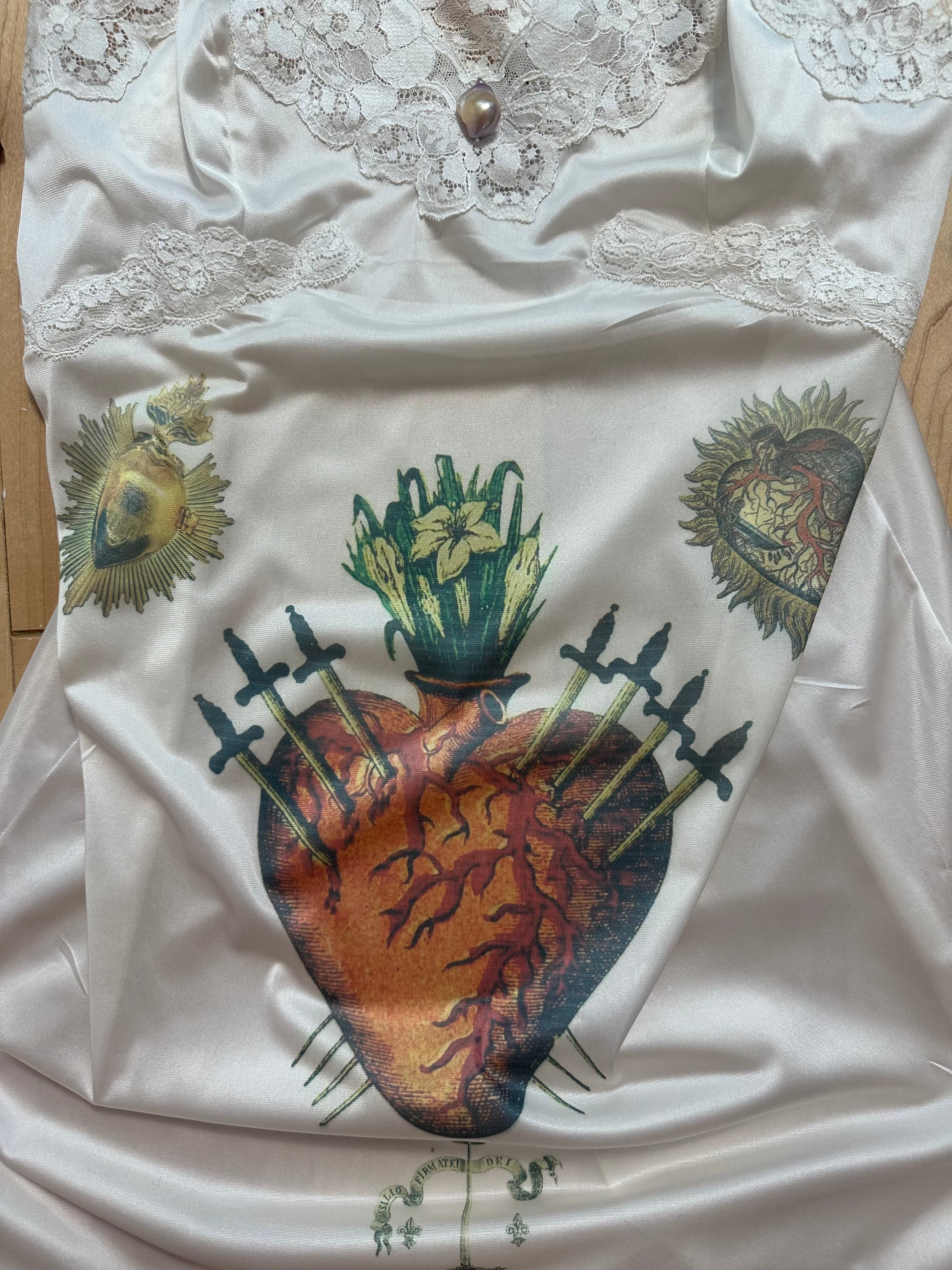 Sacred Heart Mini Slip Dress
