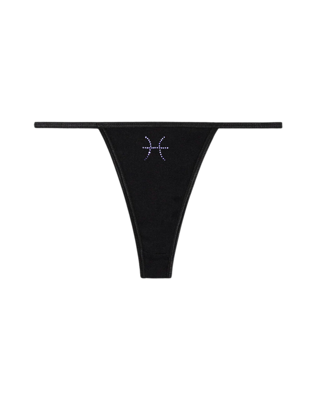 PISCES RHINESTONE ZODIAC THONG