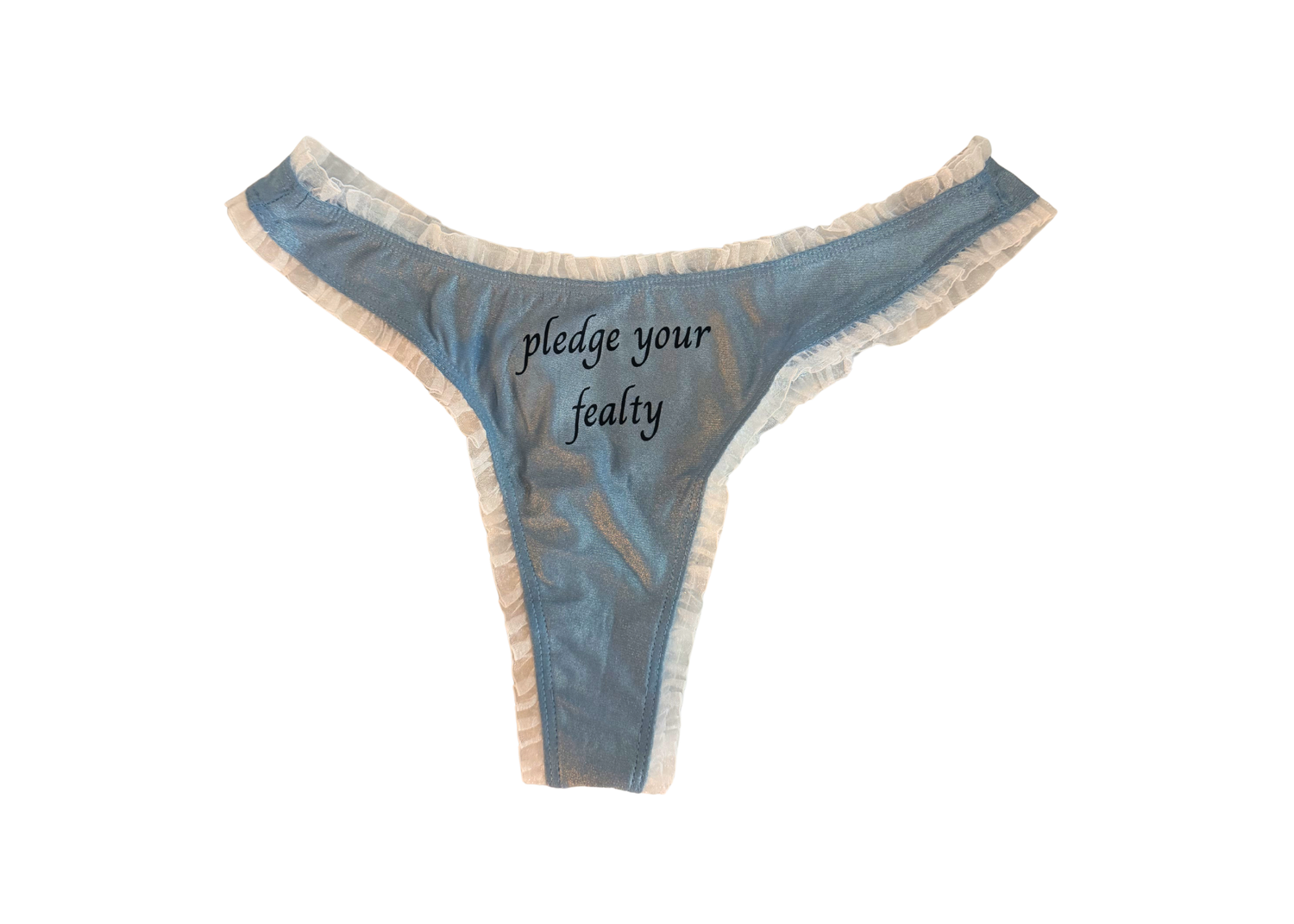 Perfectly Imperfect Blue Pledge Your Fealty Thong