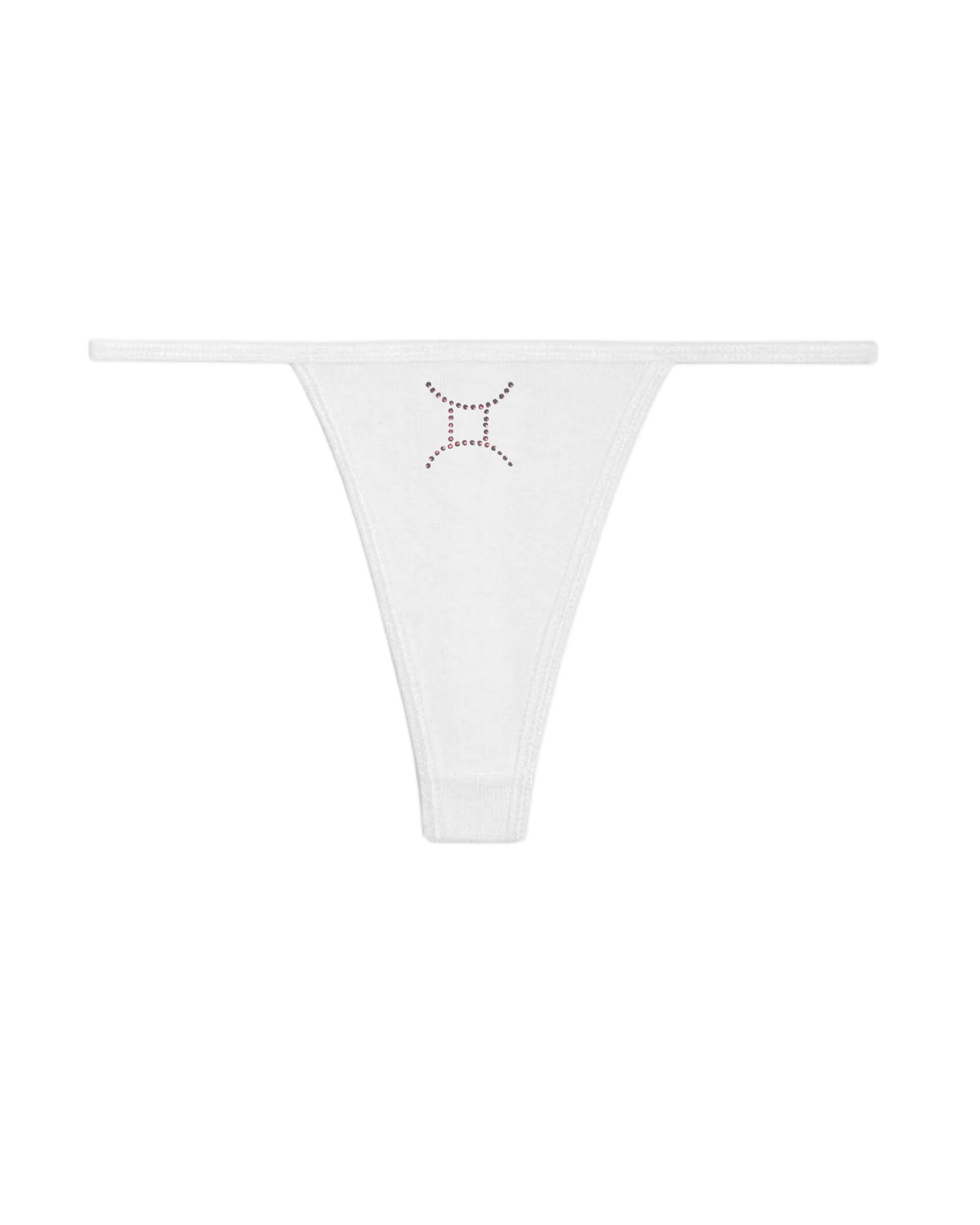 GEMINI RHINESTONE ZODIAC THONG