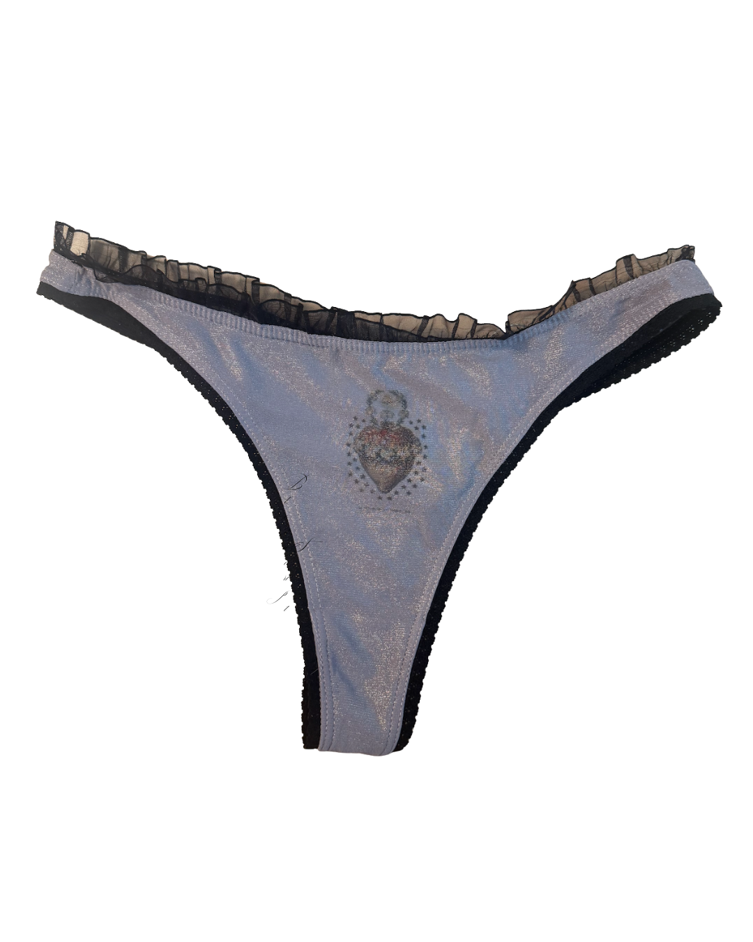 Perfectly Imperfect Sparkly Sacred Heart Thong 