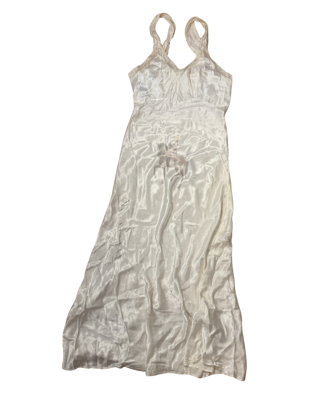 Perfectly Imperfect 1940s Maxi Dress — Size S/M