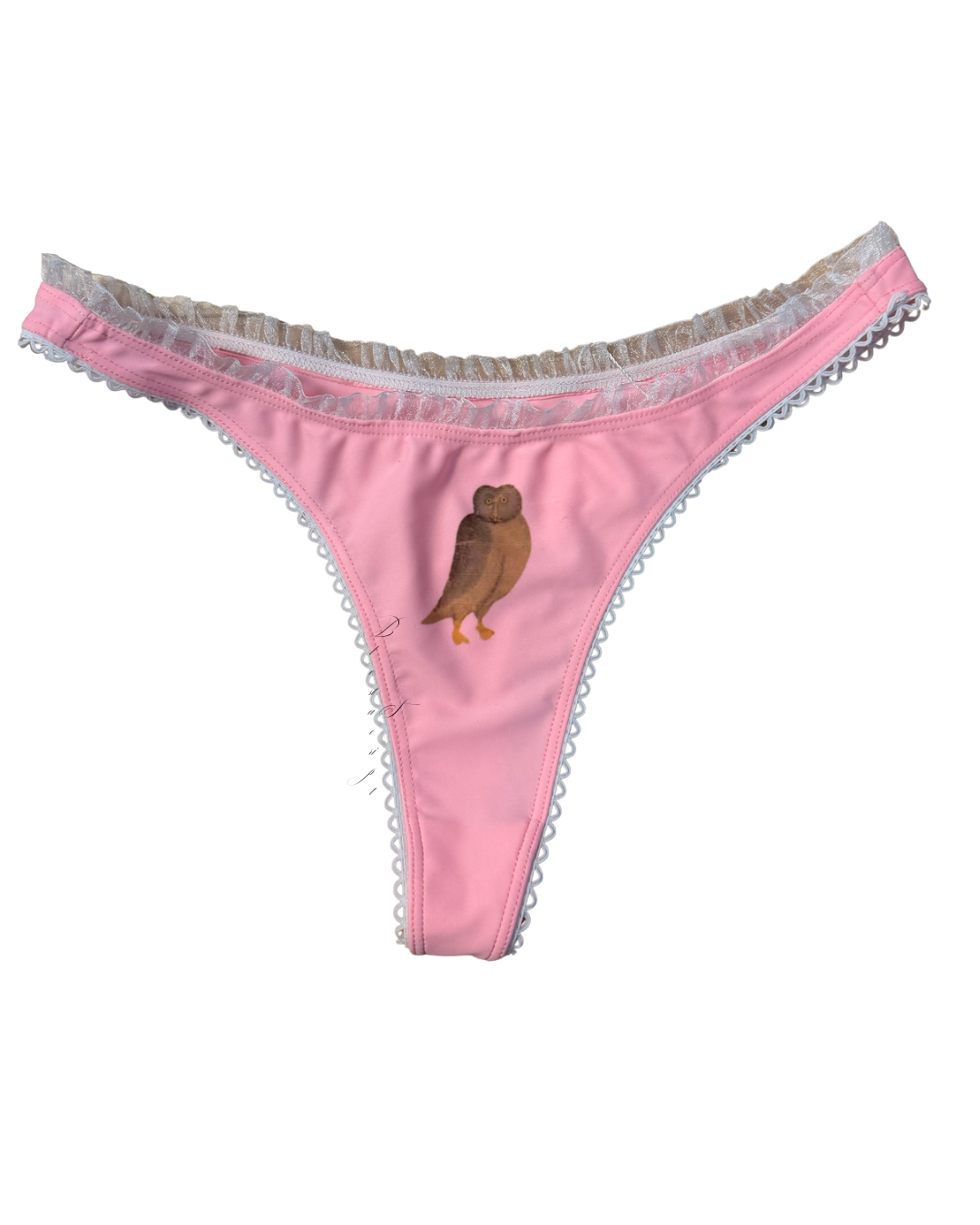 Perfectly Imperfect Medieval Owl Thong — Size S