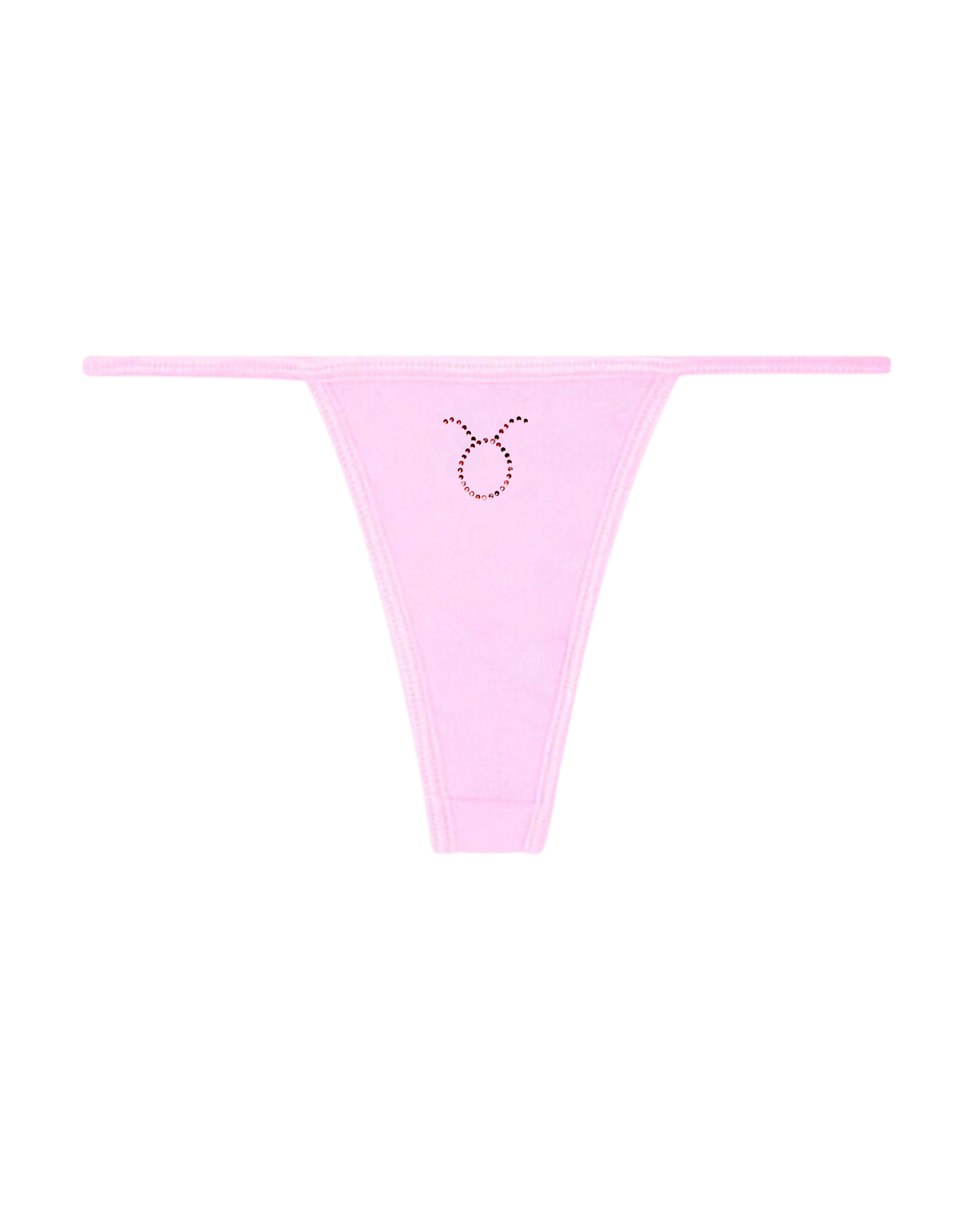 TAURUS RHINESTONE ZODIAC THONG