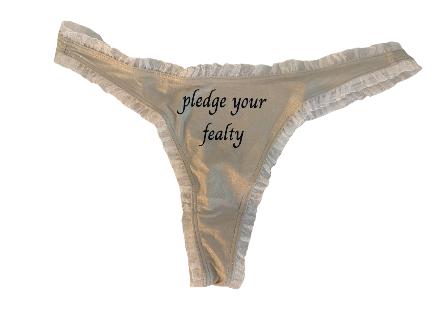 Perfectly Imperfect Ivory Pledge Your Fealty Thong