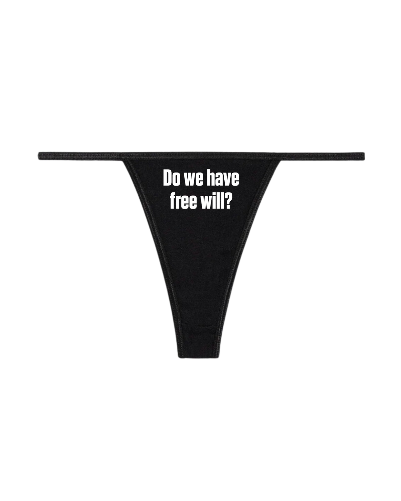 BLACK EXISTENTIALIST THONG