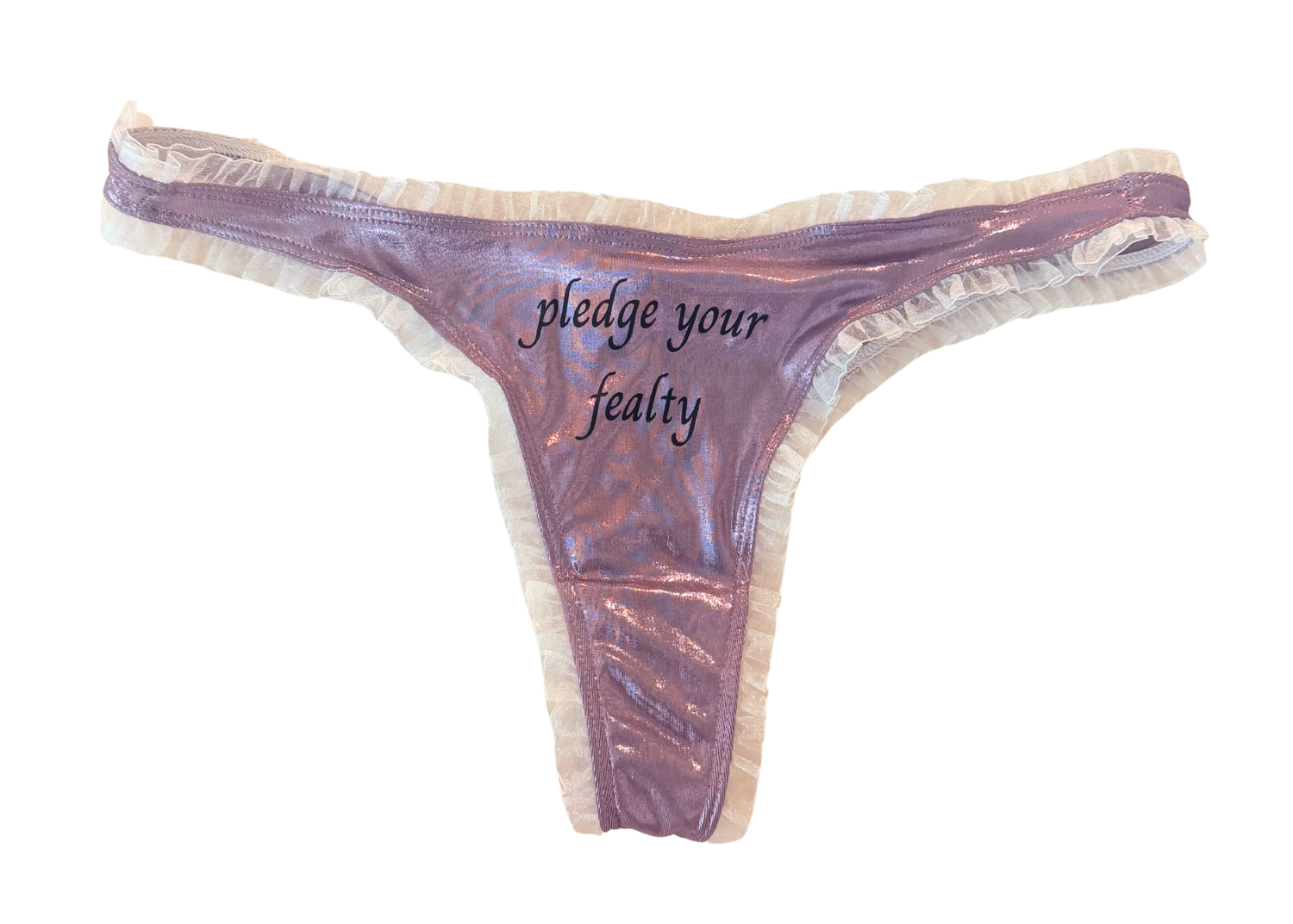 Perfectly Imperfect Lilac Pledge Your Fealty Thong