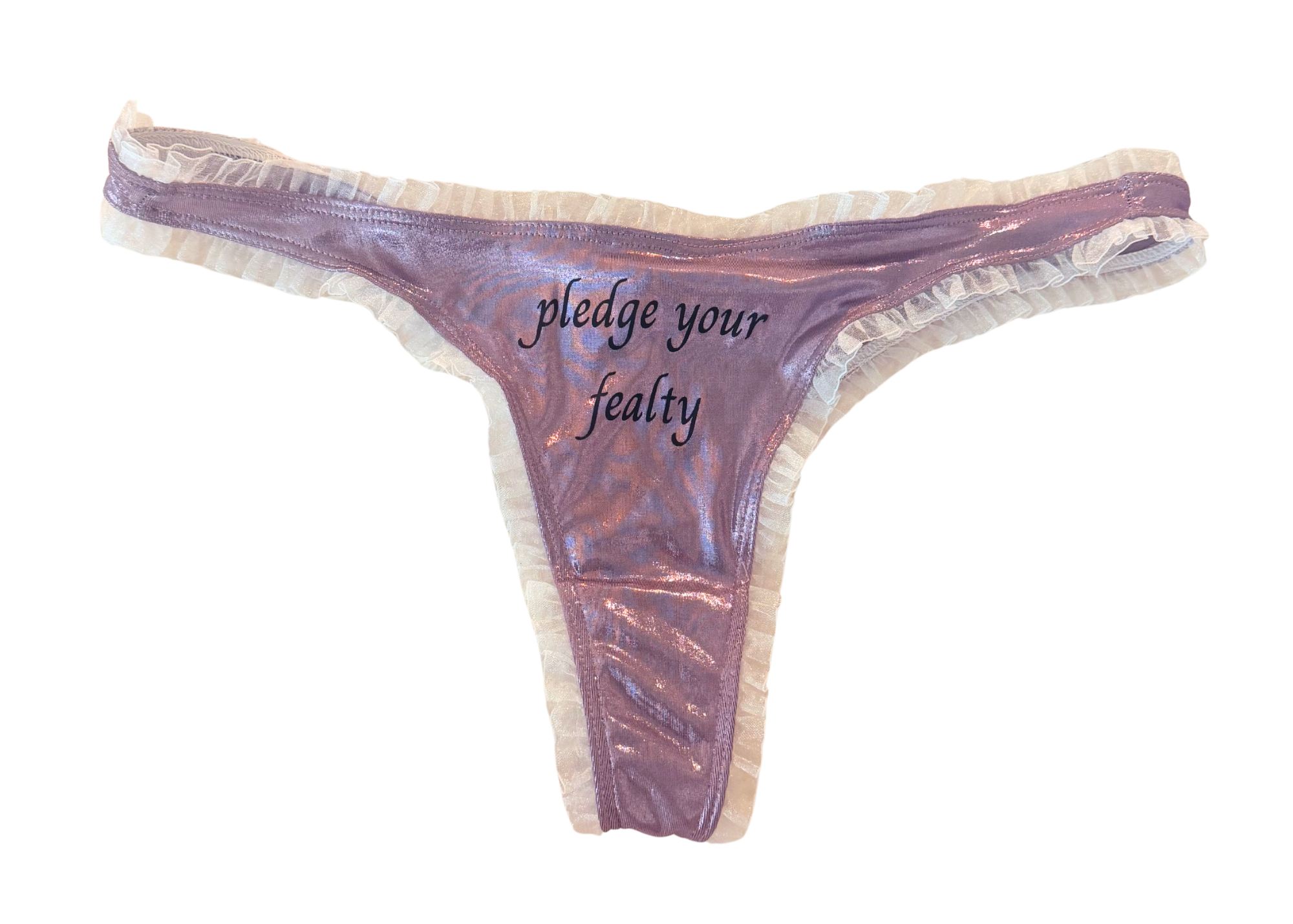 Perfectly Imperfect Lilac Pledge Your Fealty Thong