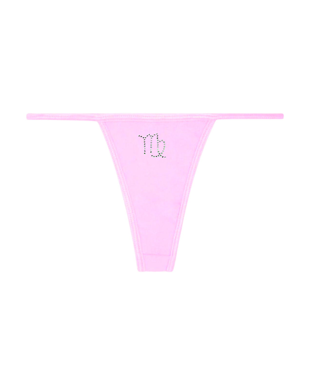 VIRGO RHINESTONE ZODIAC THONG