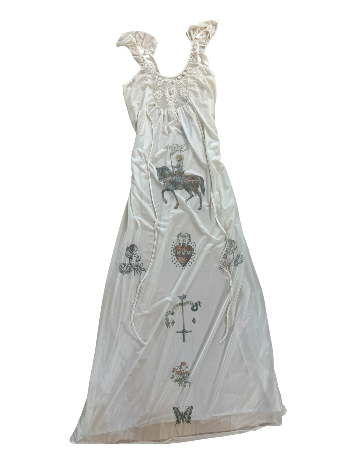 White Joan of Arc Maxi Dress