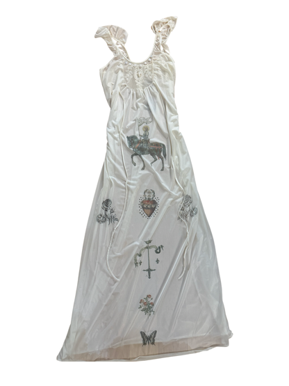White Joan of Arc Maxi Dress