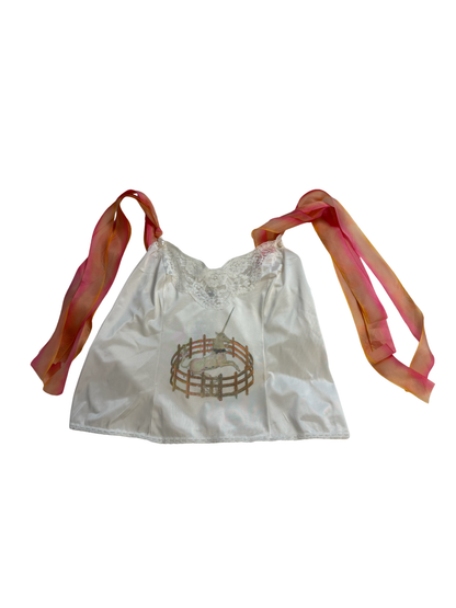 The Last Unicorn Cami with Silk Ribbons