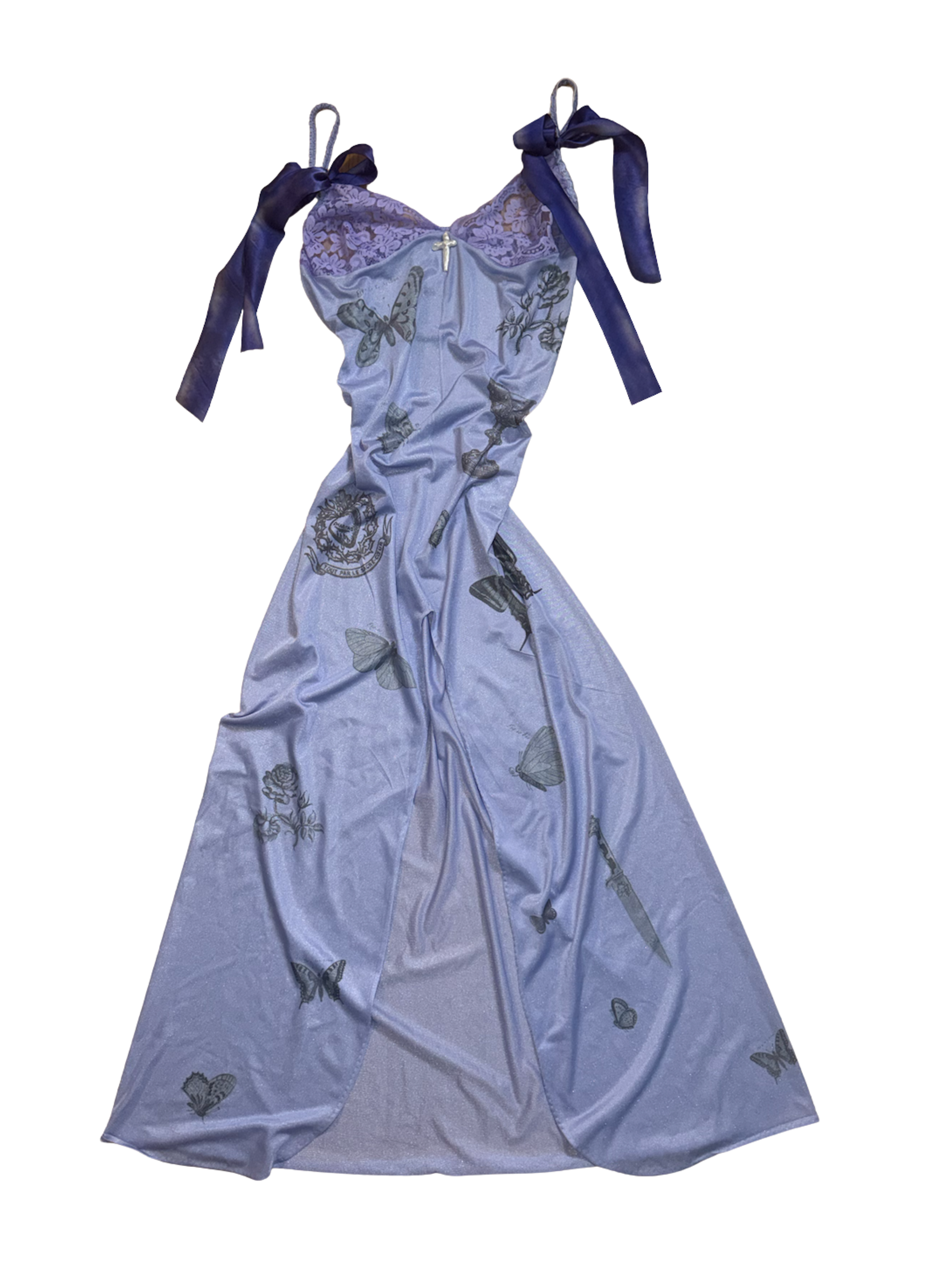 Lavendar Tattoo Maxi Dress