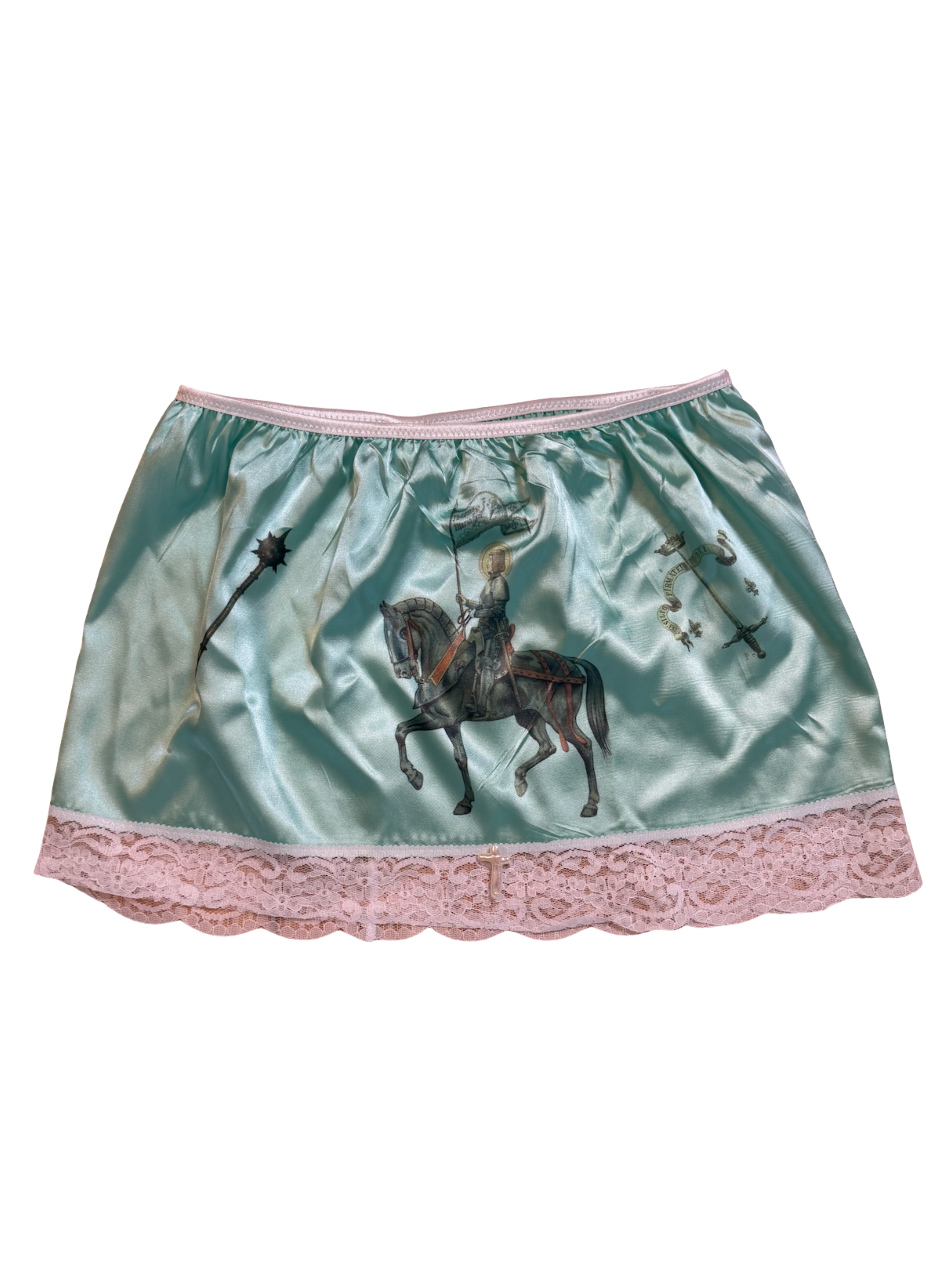Mint Green Joan of Arc Mini Skirt