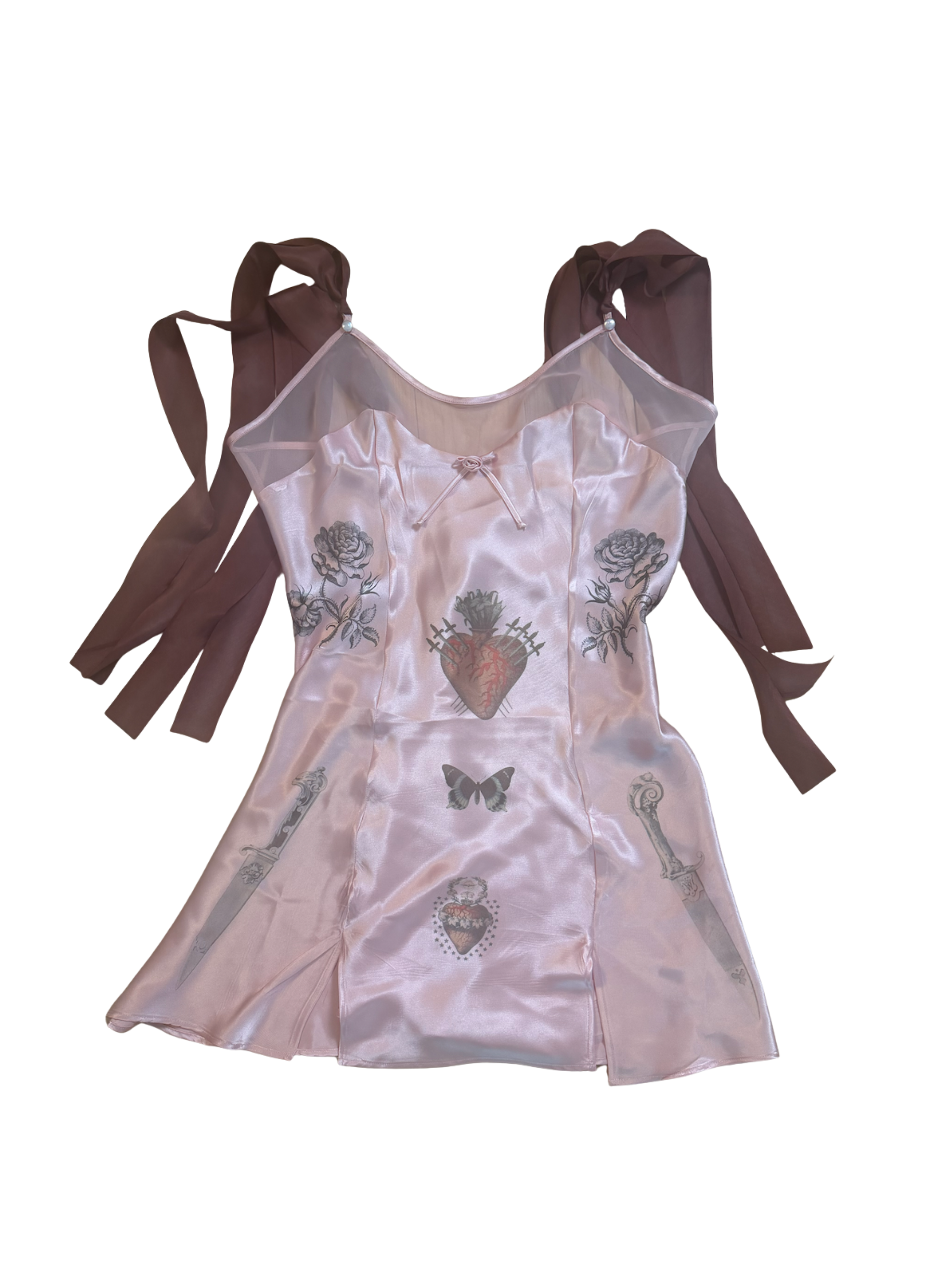Pink Tattoo Mini Dress