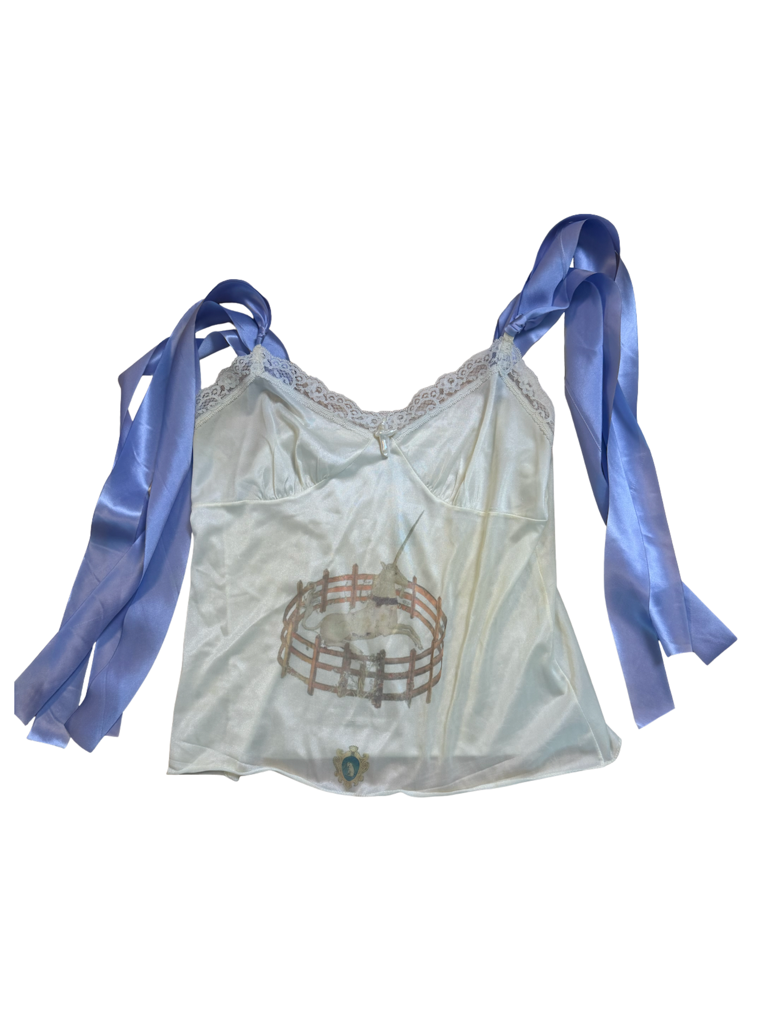 The Last Unicorn Cami with Wisteria Silk Ribbons