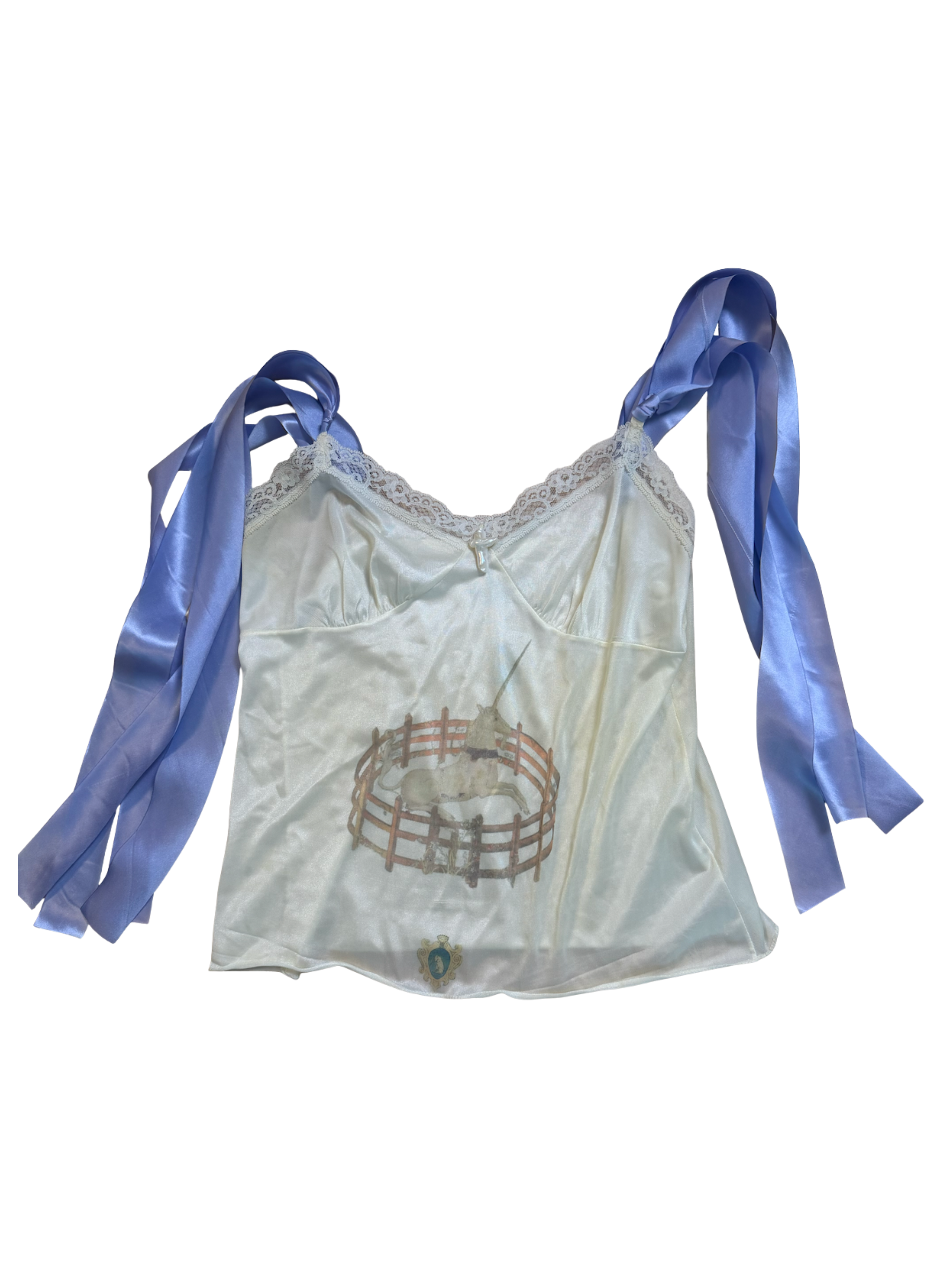 The Last Unicorn Cami with Wisteria Silk Ribbons