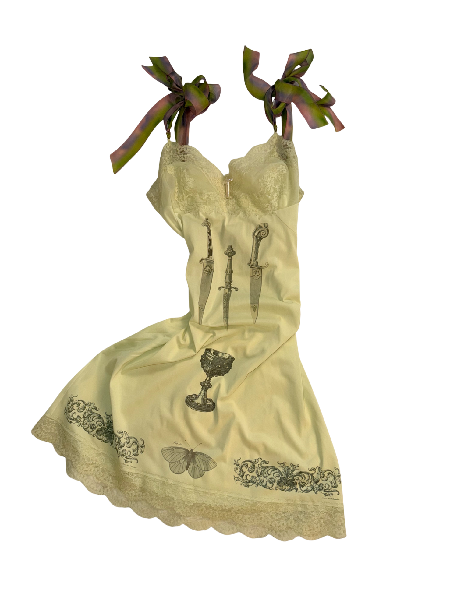 Chartreuse Dagger Dress (Barely Imperfect)