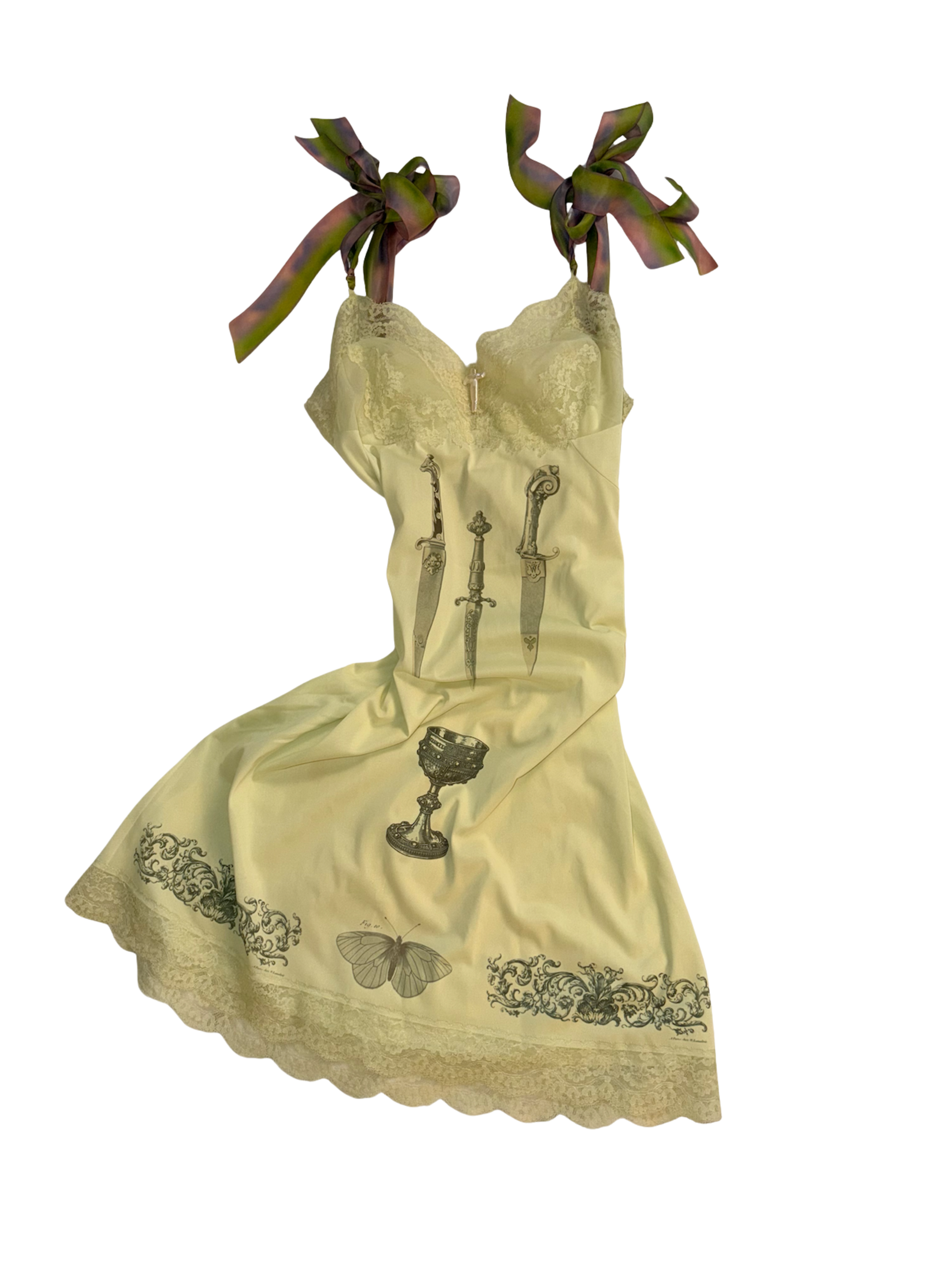 Chartreuse Dagger Dress (Barely Imperfect)