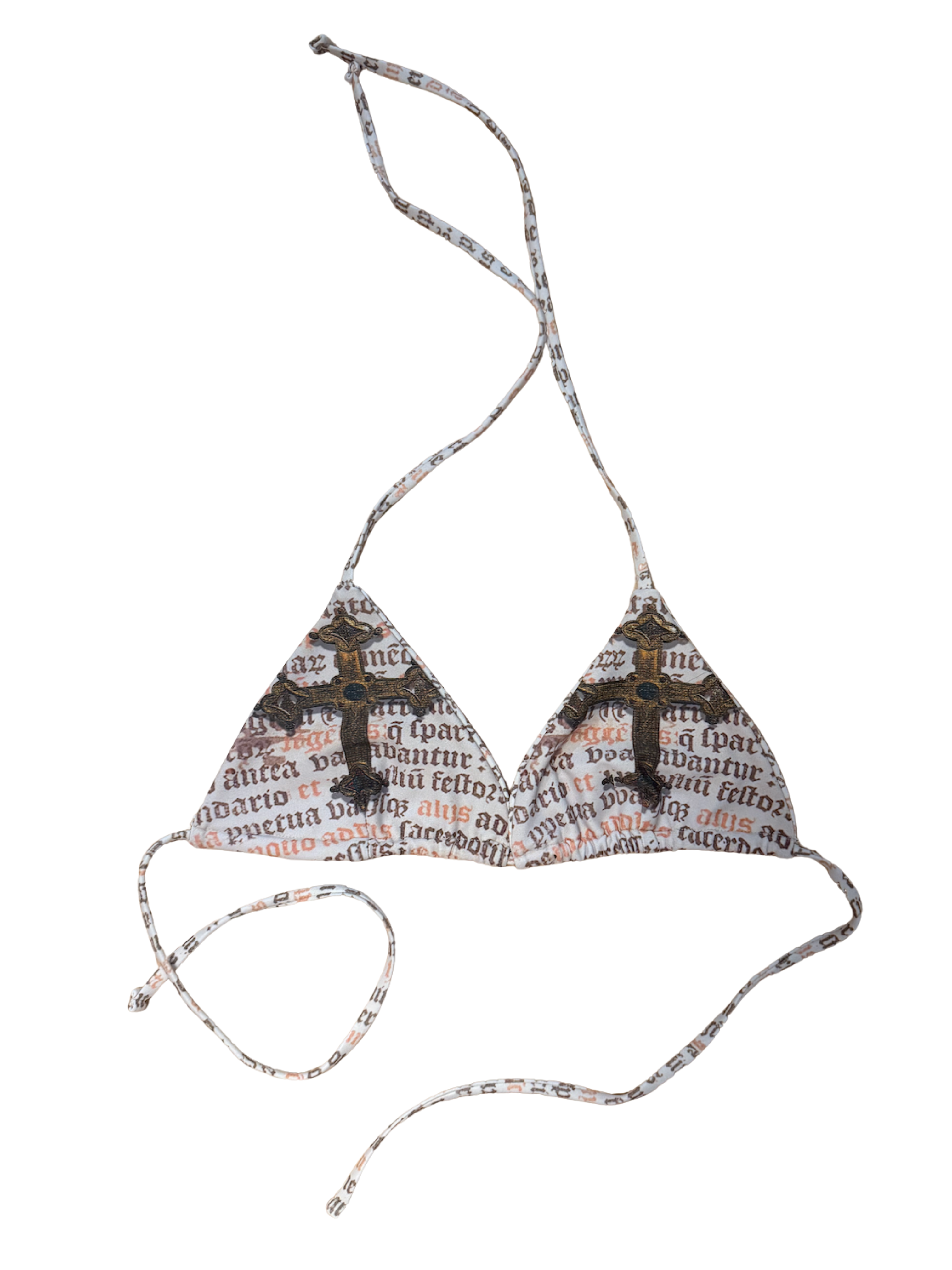 Perfectly Imperfect Sacred Heart Bikini Top Size L