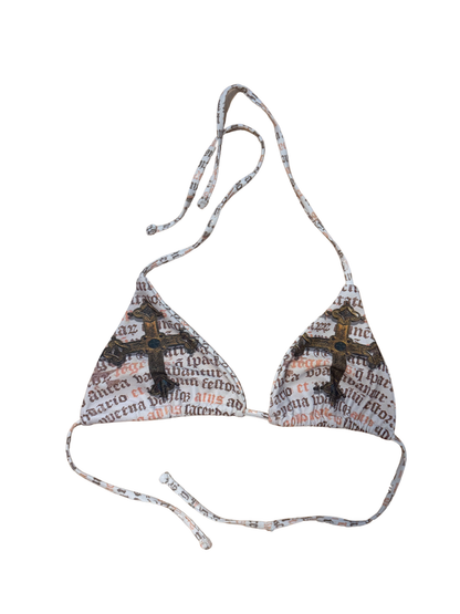 Perfectly Imperfect Sacred Heart Bikini Top Size M