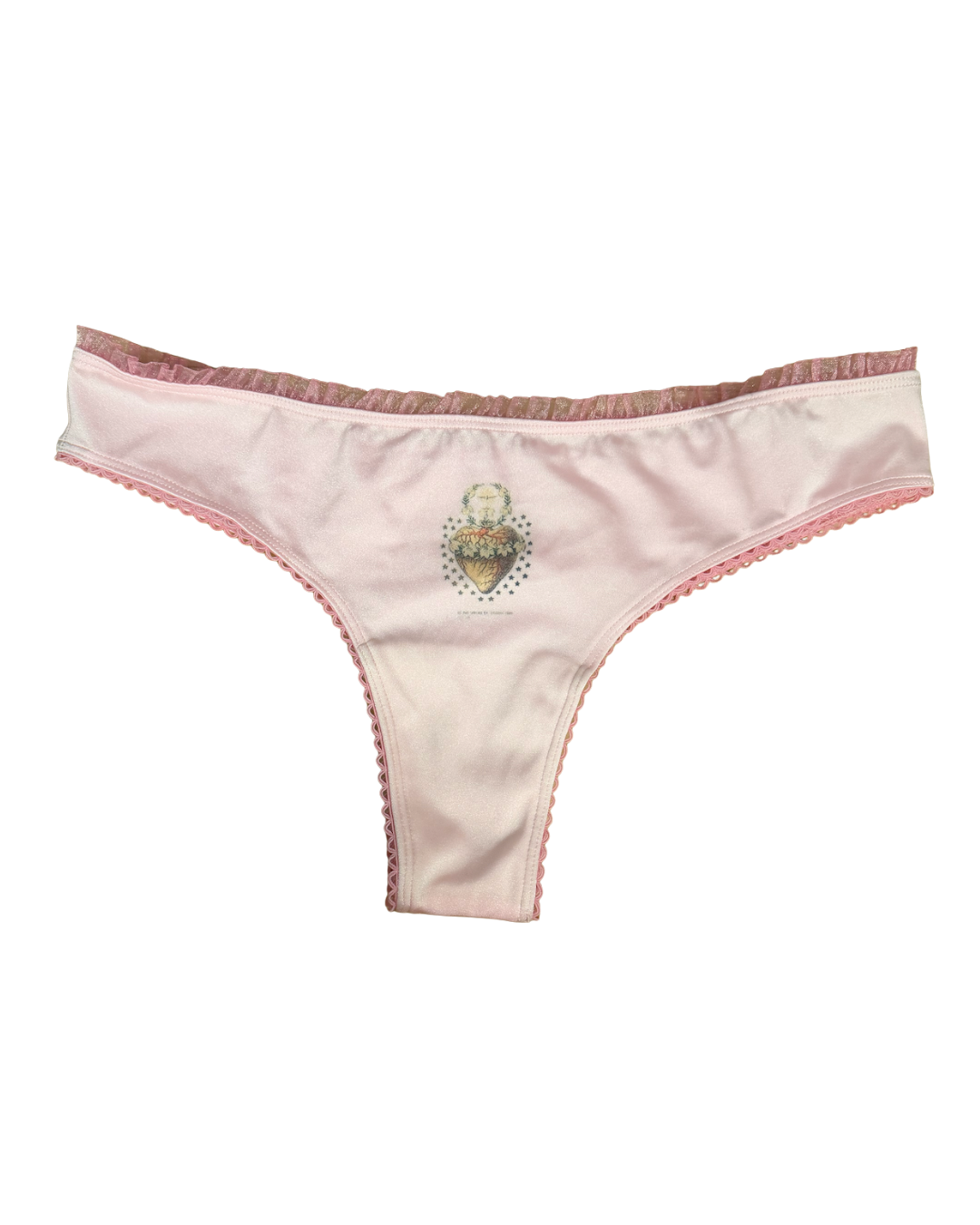 Pink Sacred Heart Thong (Sample 