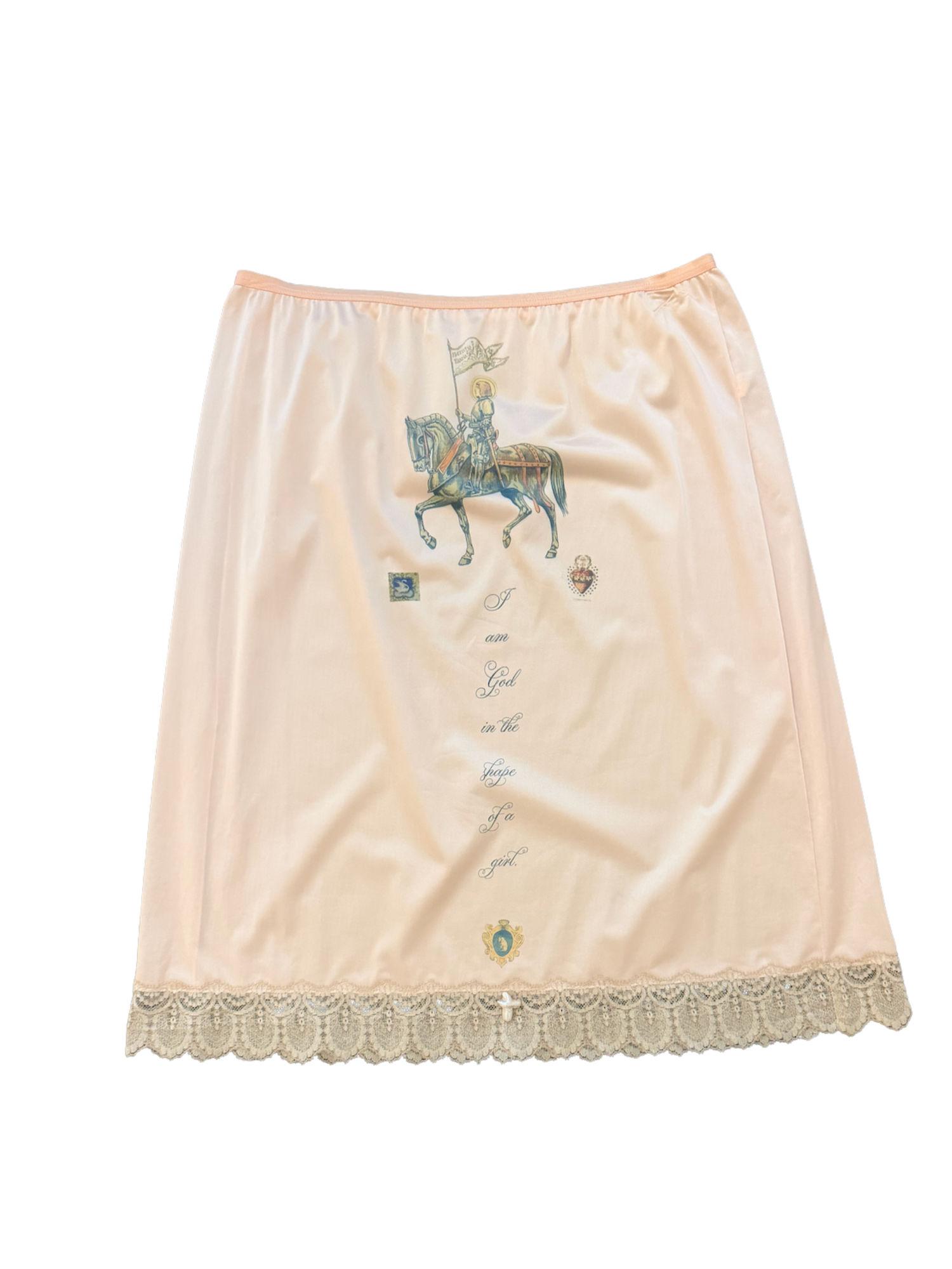 Peach Joan of Arc Slip Skirt