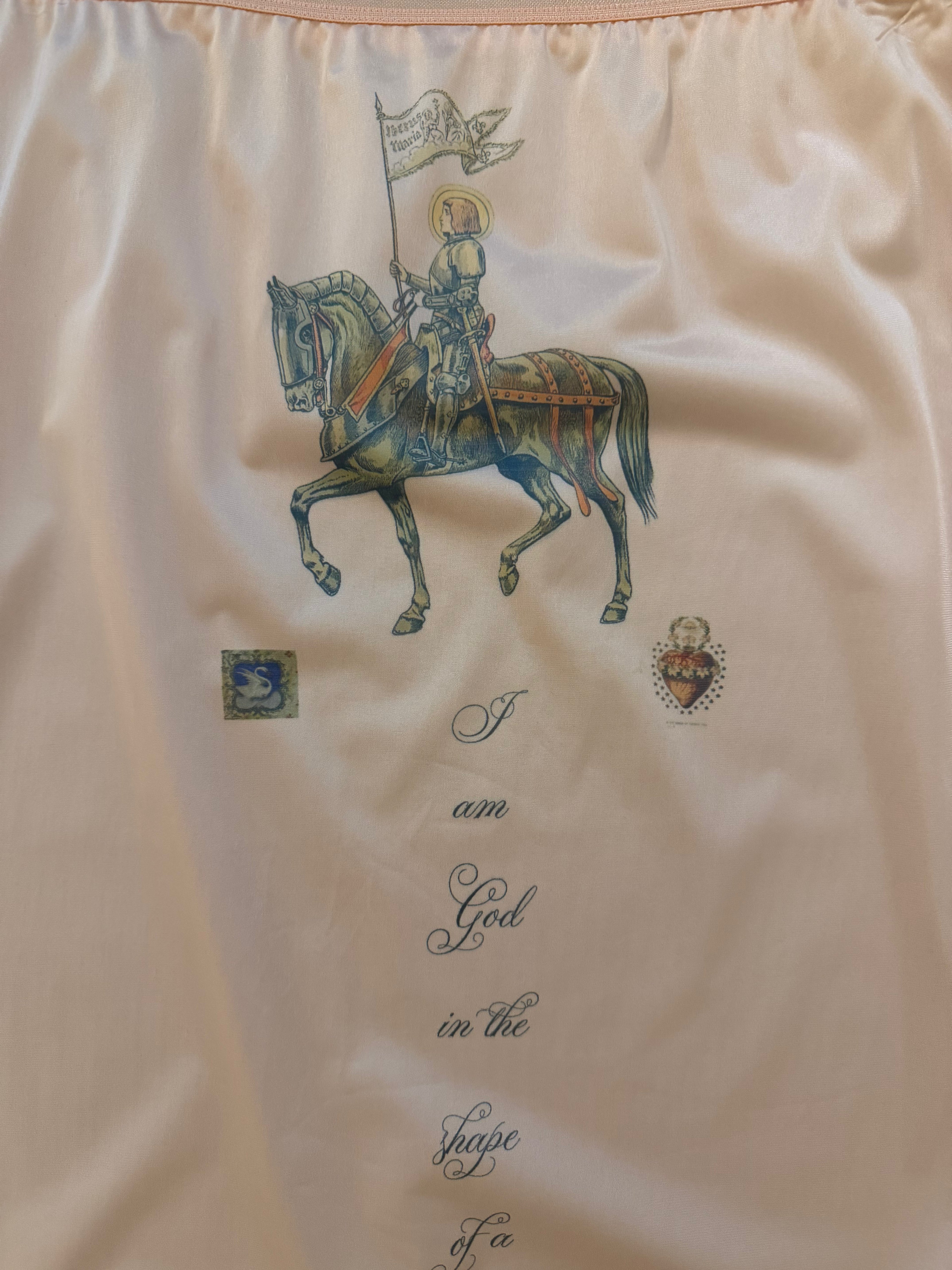 Peach Joan of Arc Slip Skirt