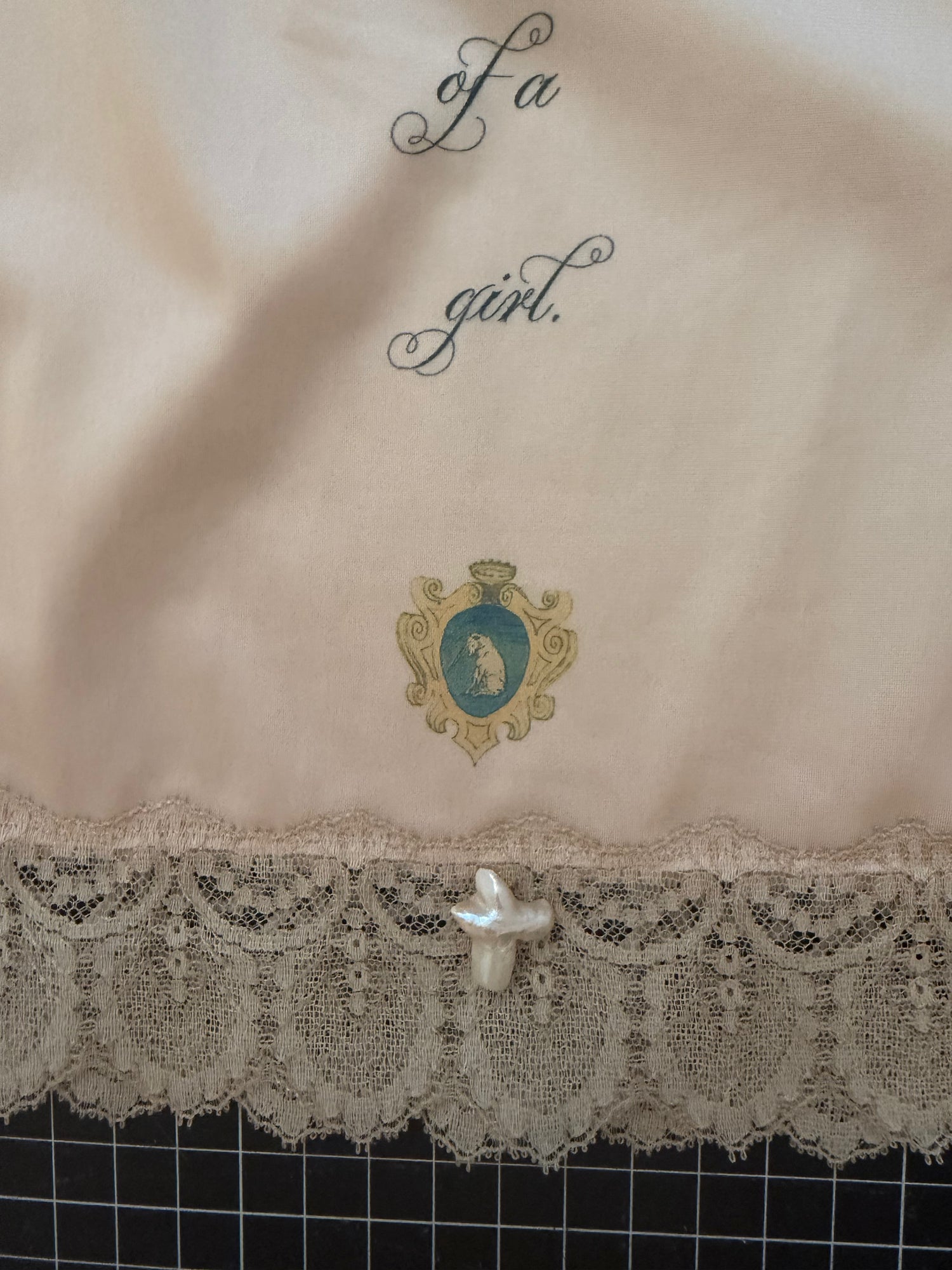 Peach Joan of Arc Slip Skirt