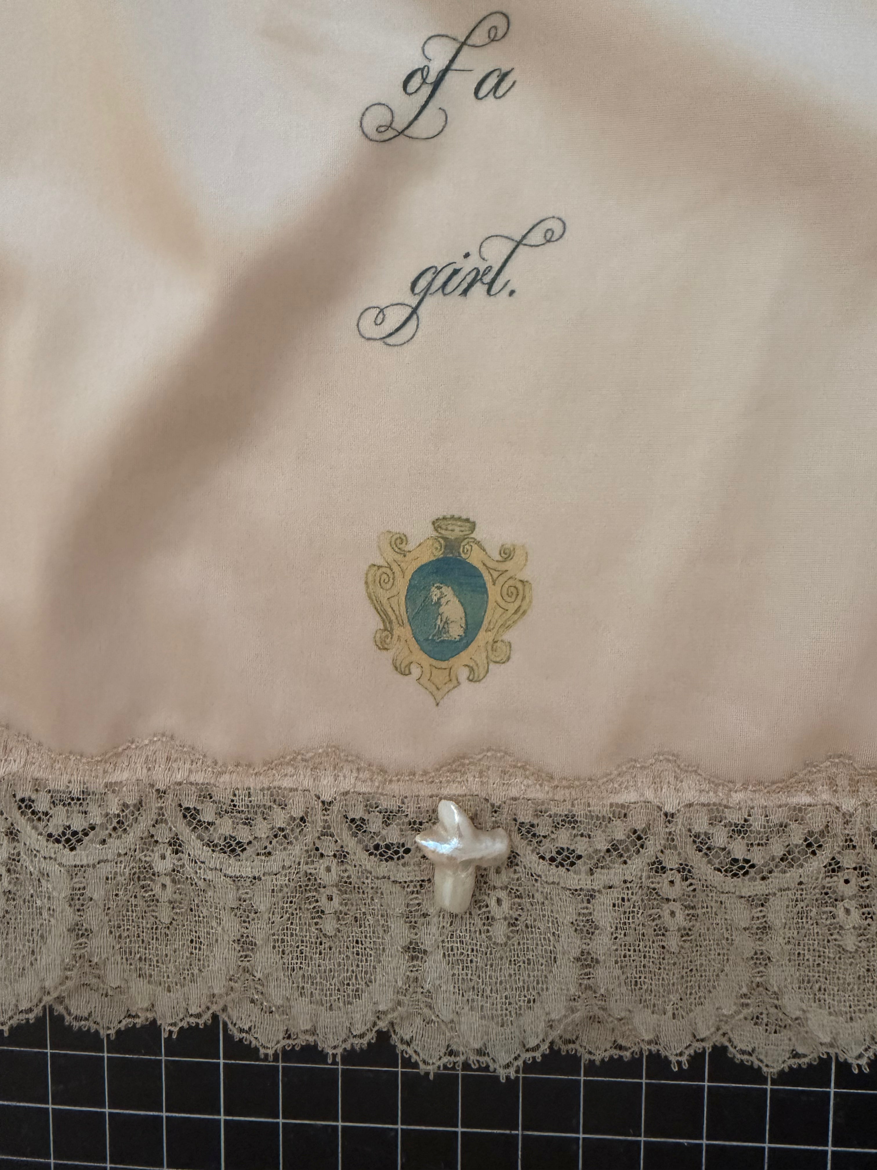 Peach Joan of Arc Slip Skirt