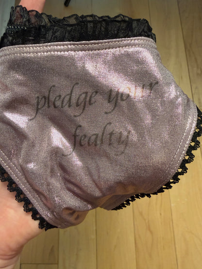 Perfectly Imperfect Pledge Your Fealty Thong 