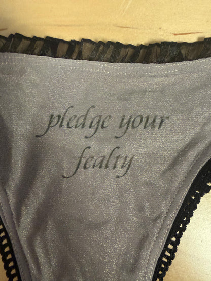 Perfectly Imperfect Pledge Your Fealty Thong 