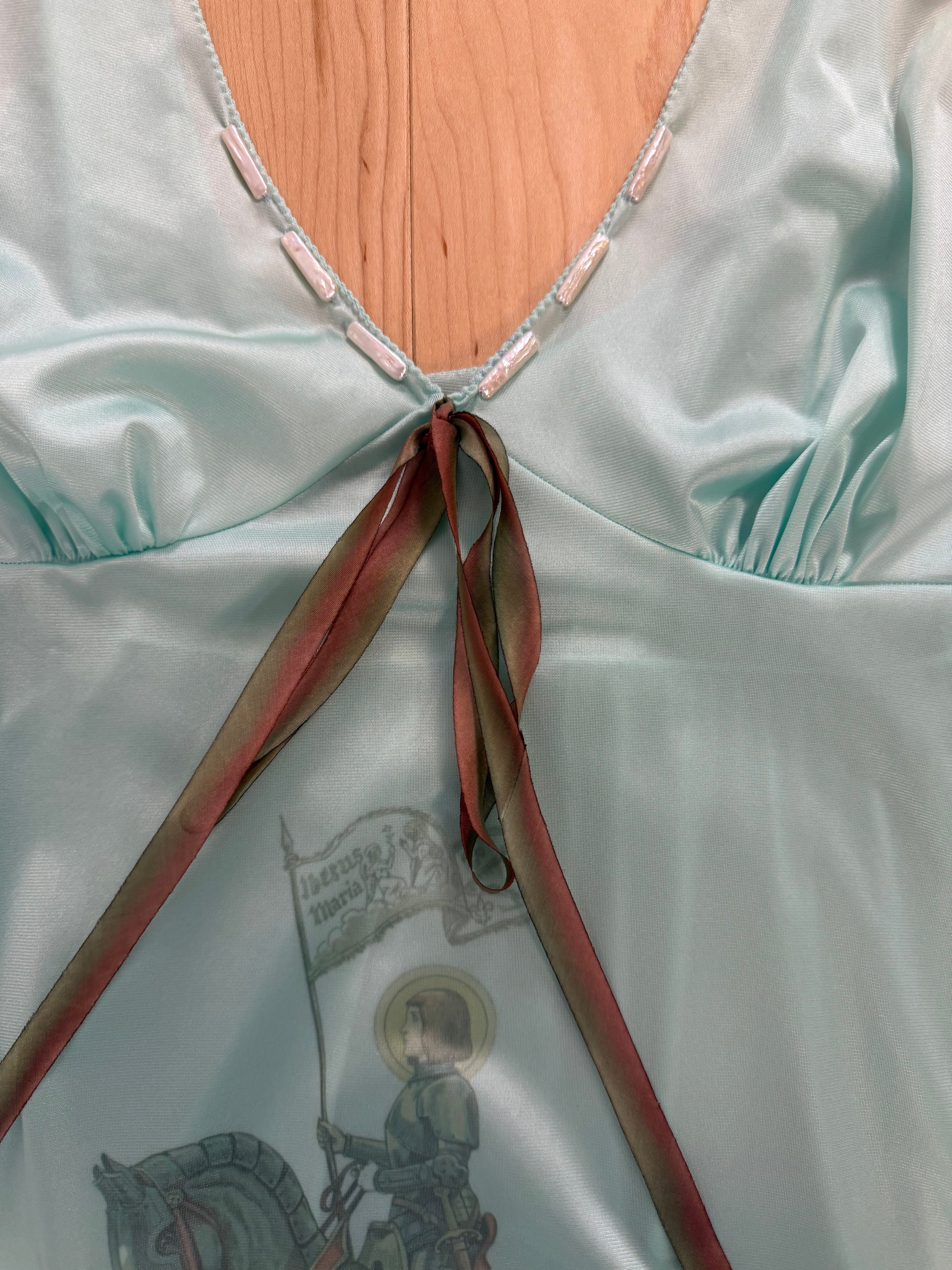 Turquoise Joan of Arc Maxi Dress