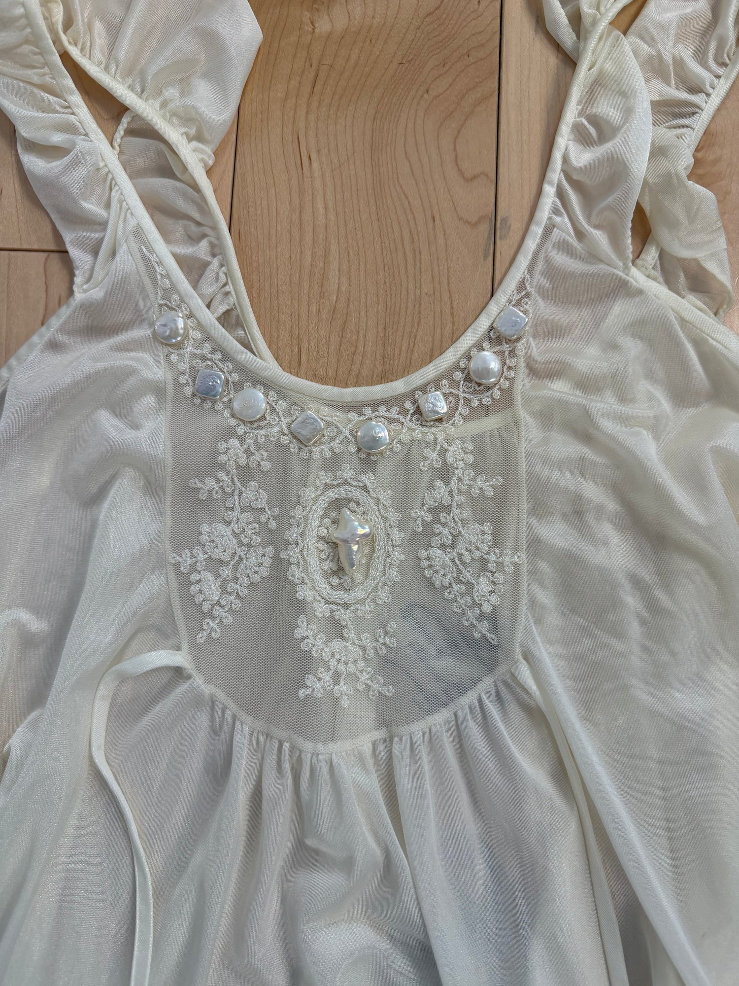 White Joan of Arc Maxi Dress