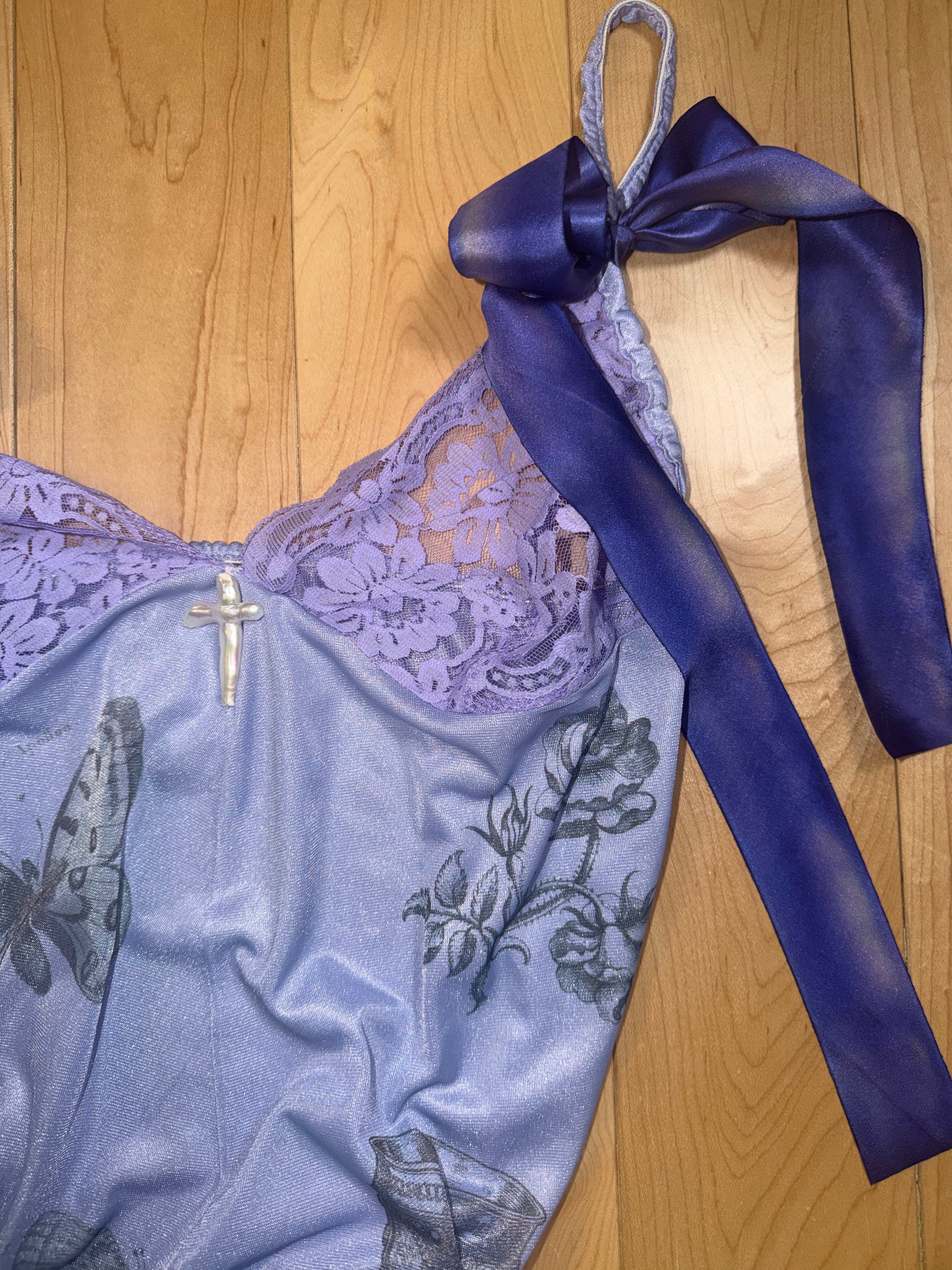 Lavendar Tattoo Maxi Dress