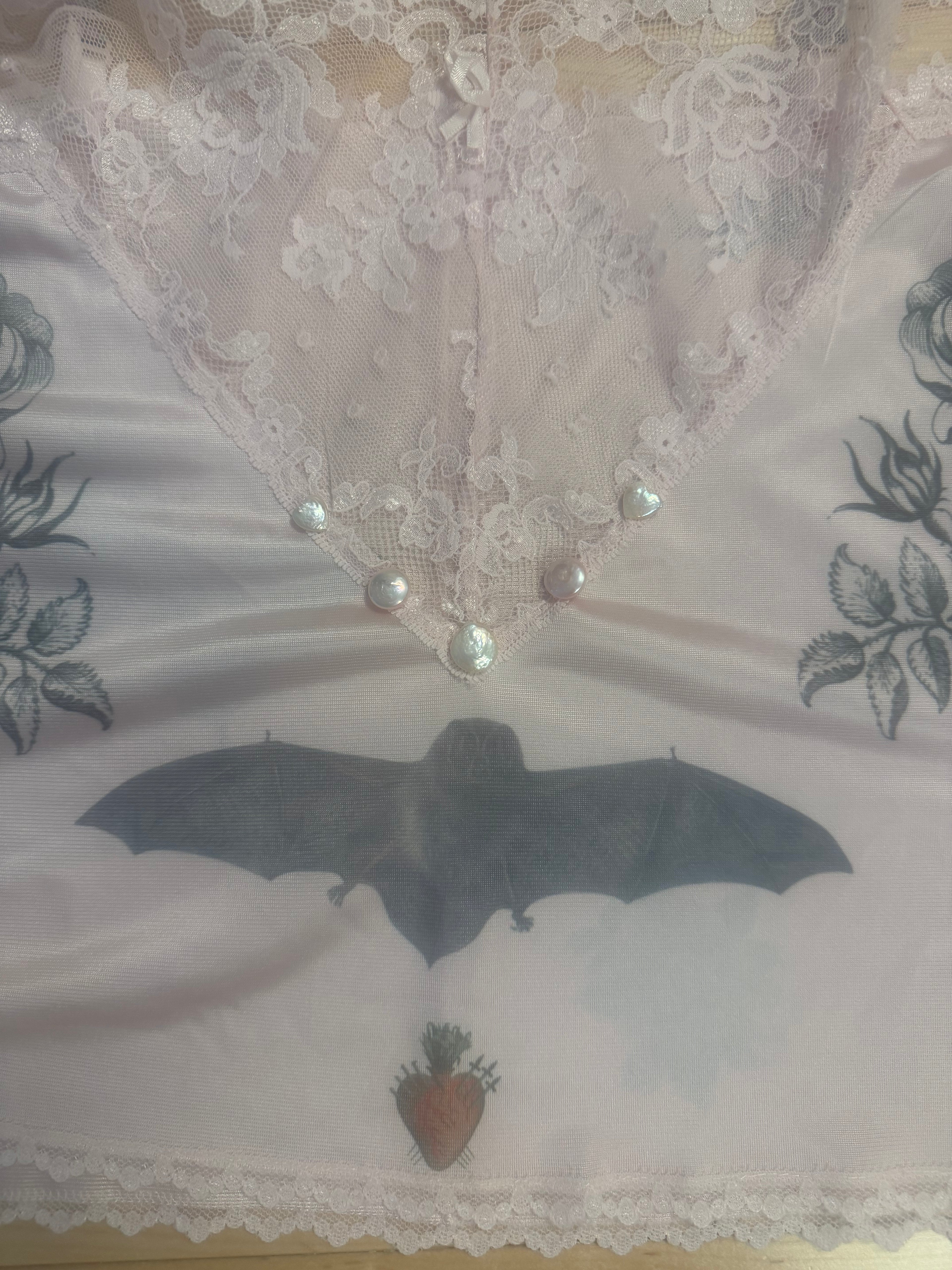 Pale Pink Bat Cami