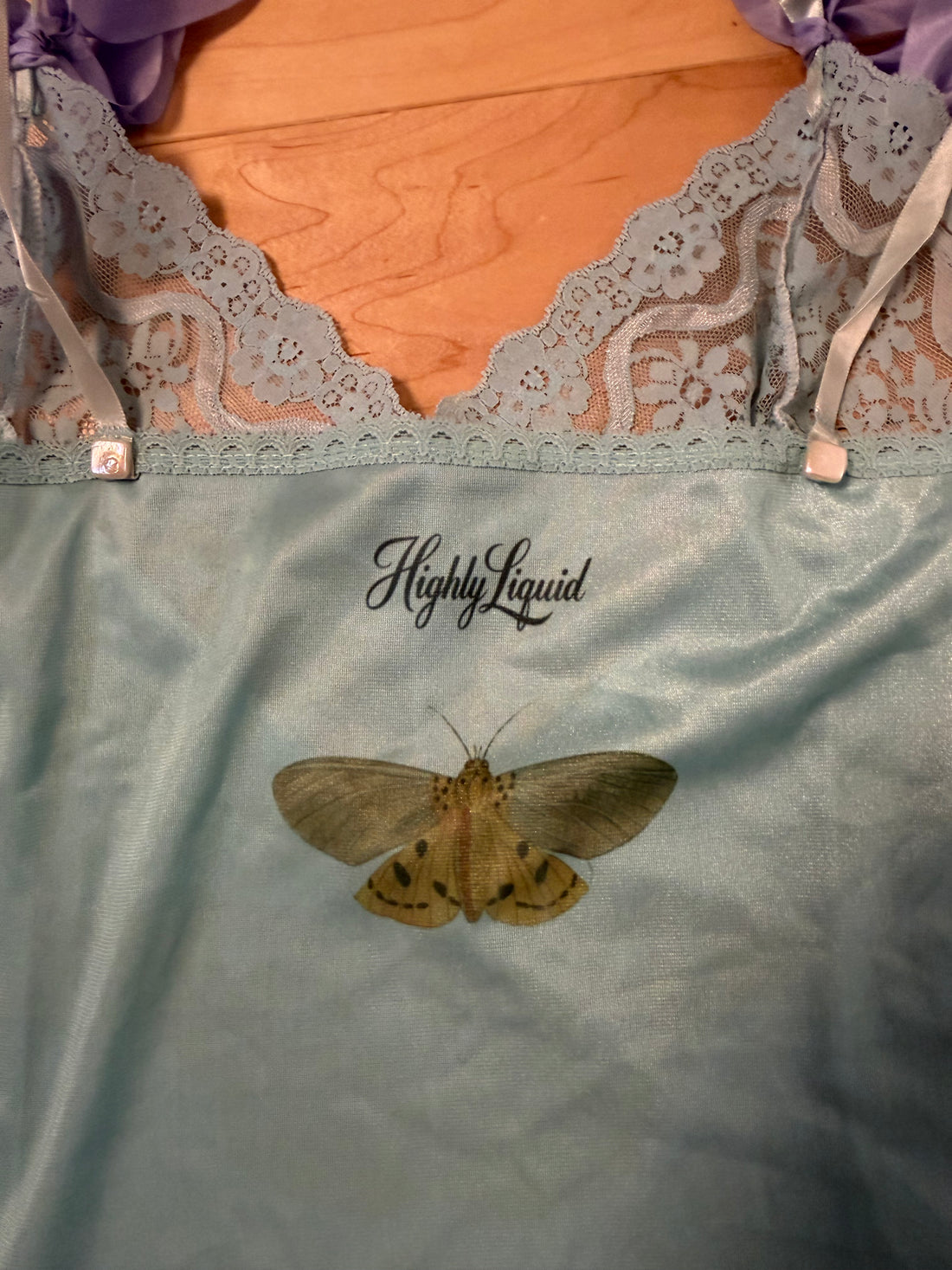 Blue Moth and Bat Cami