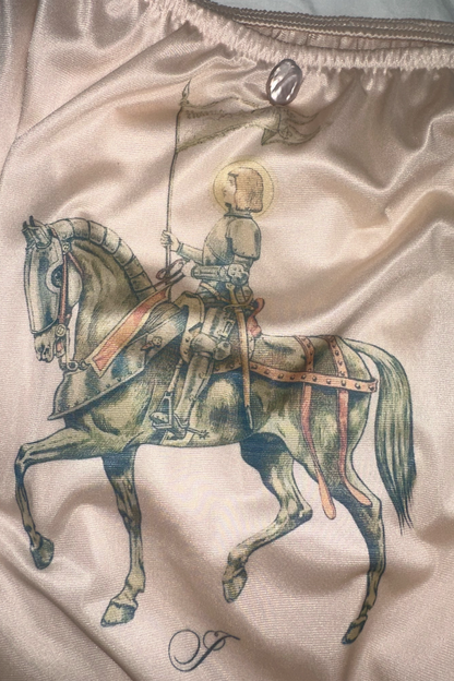 Pink Joan of Arc Slip Skirt