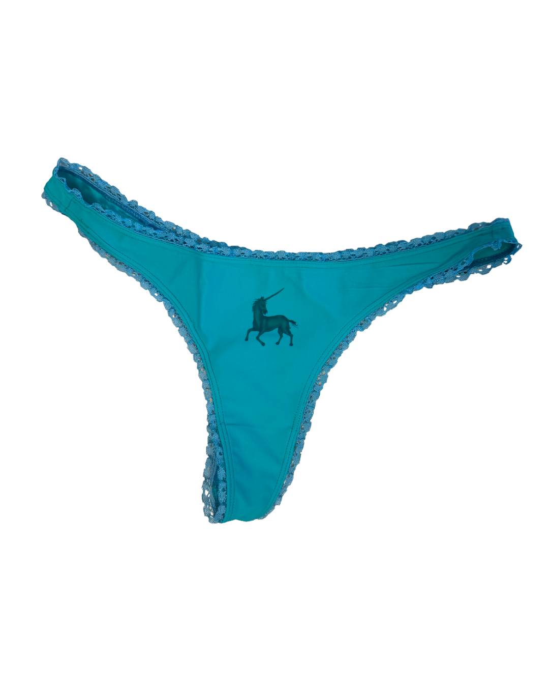 Teal Unicorn Thong