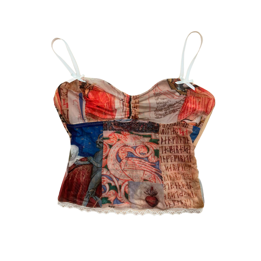 Sweetheart Neckline Grimoire Tank