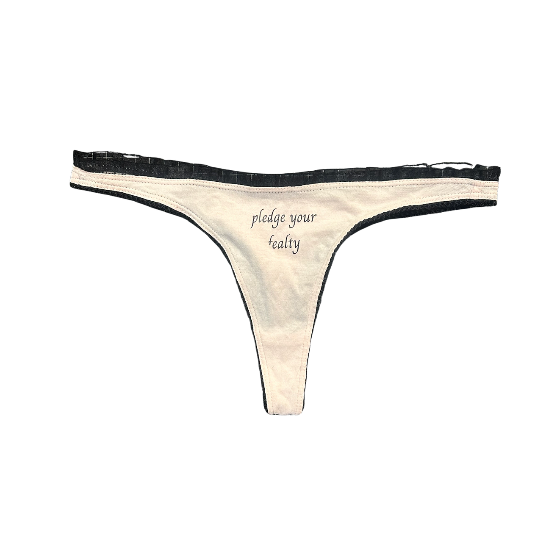 Perfectly Imperfect Peach Pledge Your Fealty Thong