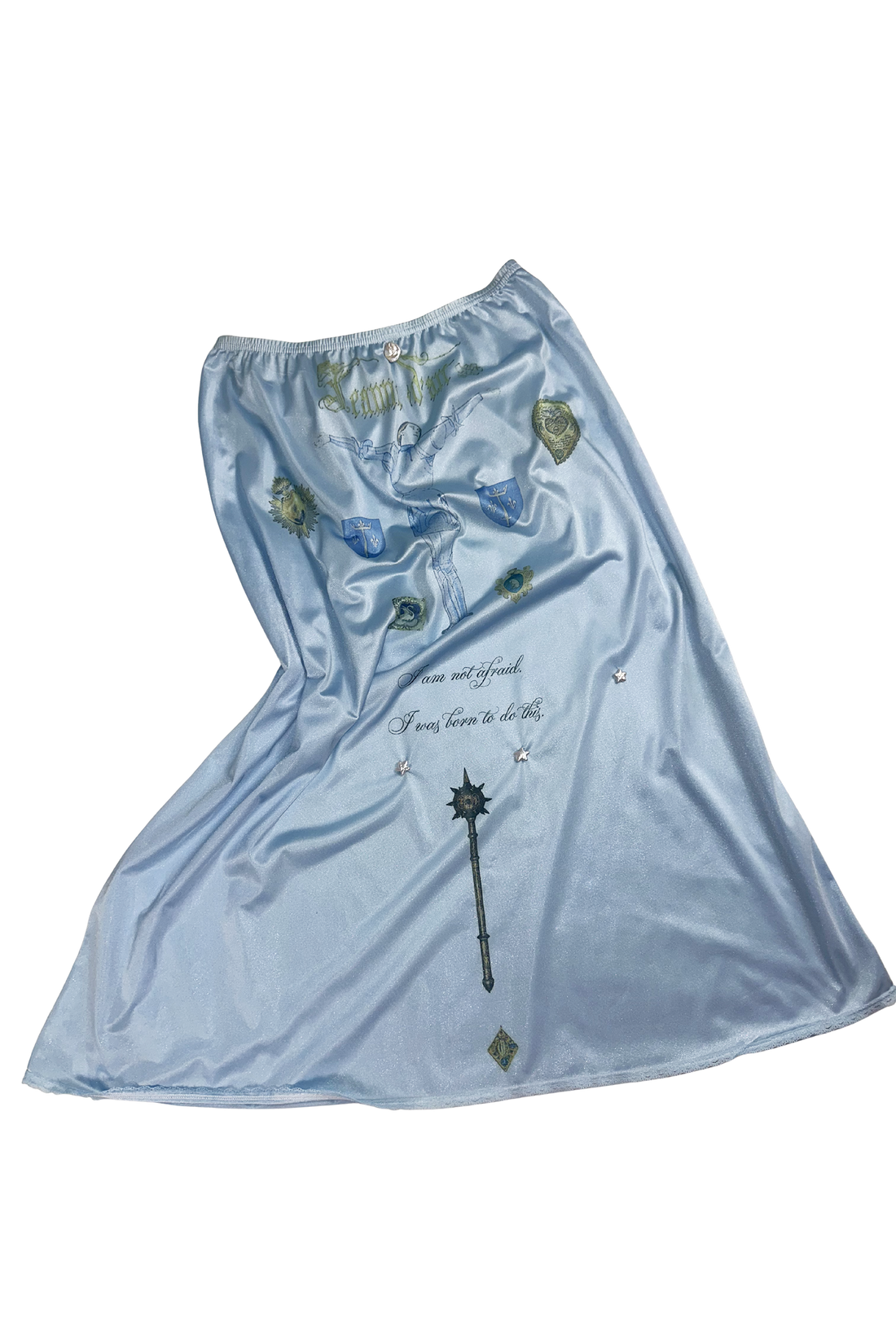Blue Joan of Arc Slip Skirt