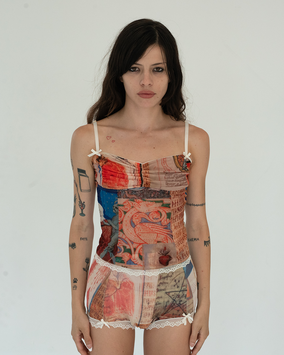 Sweetheart Neckline Grimoire Tank