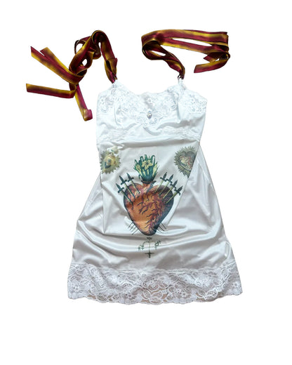Sacred Heart Mini Slip Dress