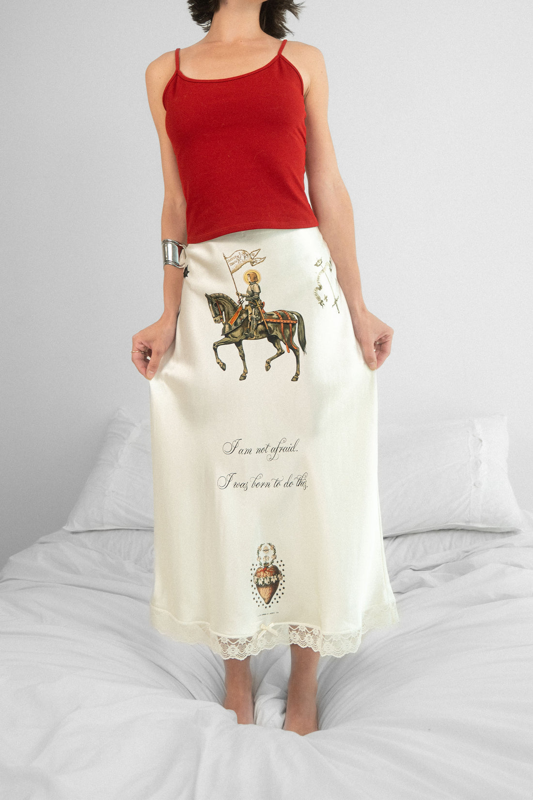 I Am Not Afraid Silk Slip Skirt (PRE-ORDER)